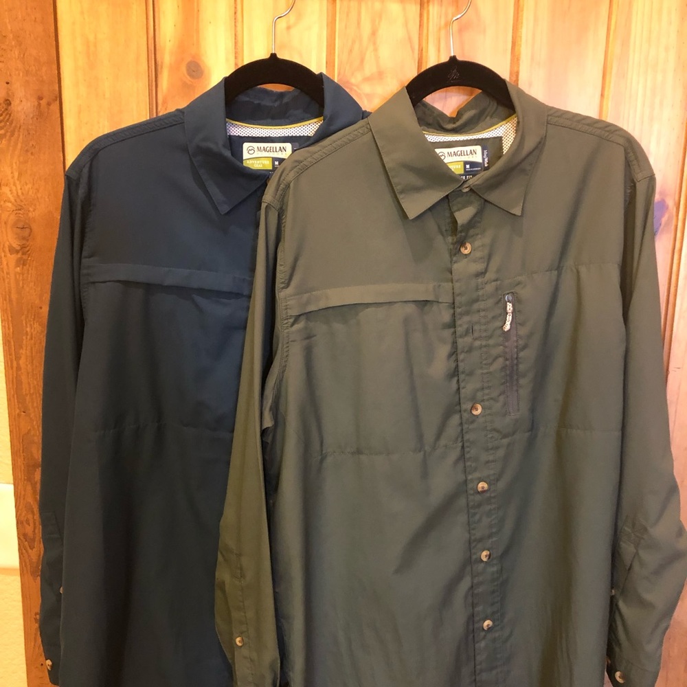 2 Magellan fishing shirts
